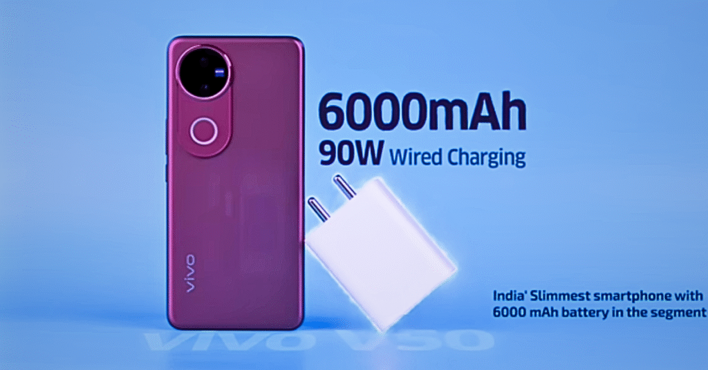 बैटरी और चार्जिंग – 6000mAh + 90W Fast Charging