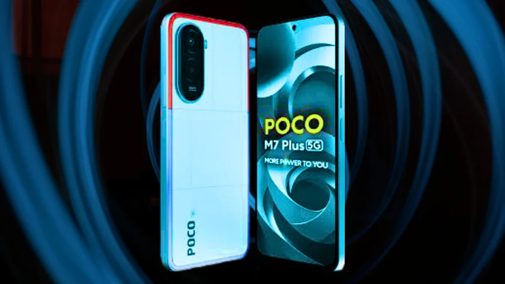 poco M7 plus डिज़ाइन और डिस्प्ले
