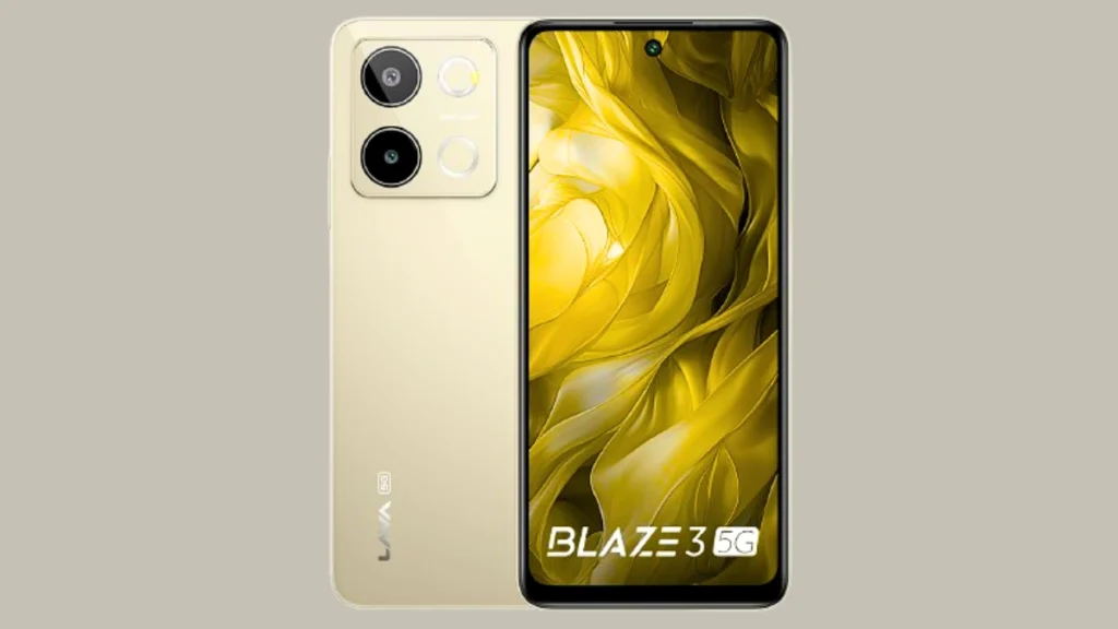 Lava blaze 3 5g camera 