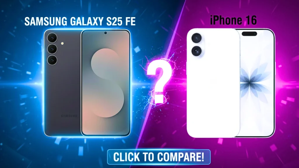 Samsung Galaxy S25 FE vs iPhone 16